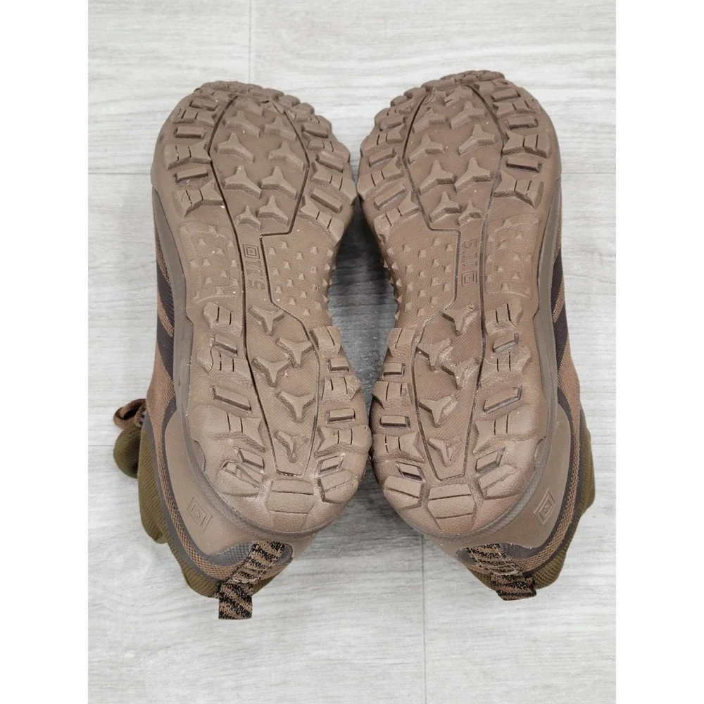 5.11 Tactical A/T Mid Boots Men's Size 10 Dark Coyote Hiking Outdoor Shoes